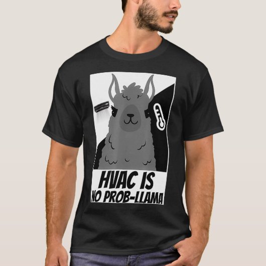HVAC技術者ユーモアのエアコン設置技師の面白Tシャツ Tシャツ (正面)