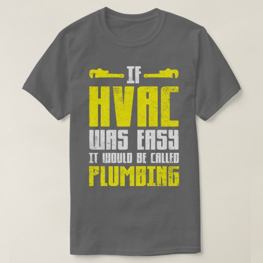 HVAC技術者ヴィンテージ Tシャツ (デザイン正面)