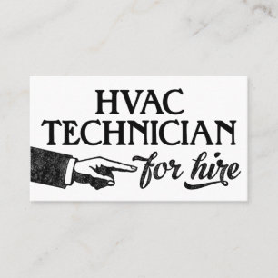 HVAC技術者名刺 – カッコいいヴィンテージ 名刺