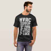 HVAC技術者型枠おもしろいHVAC技術 Tシャツ (正面フル)
