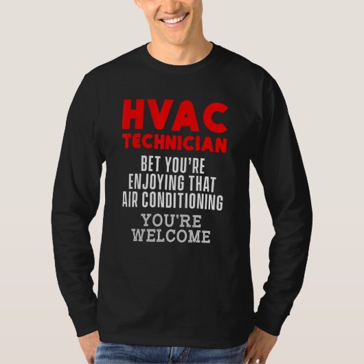 Hvac技術者Hvac Tech 6 Tシャツ (正面)
