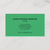 HVAC暖房および冷却プロフェッショナル 名刺 (裏面)