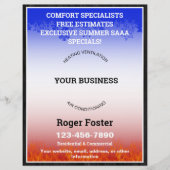 HVAC暖房および空調 チラシ (正面)