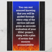 HVAC暖房および空調 チラシ (裏面)