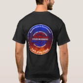 HVAC暖房とエアダーク Tシャツ (裏面)
