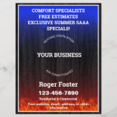 HVAC暖房と空気 チラシ (正面)