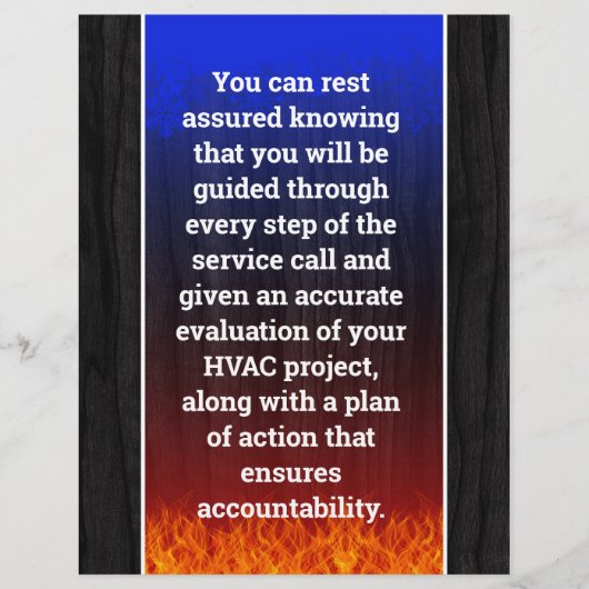 HVAC暖房と空気 チラシ (裏面)