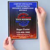 HVAC暖房と空気 チラシ (手)