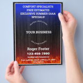 HVAC暖房と空気 チラシ (手)