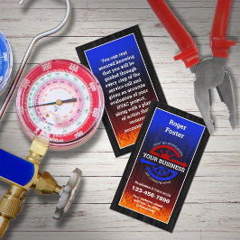 HVAC暖房と空気 名刺