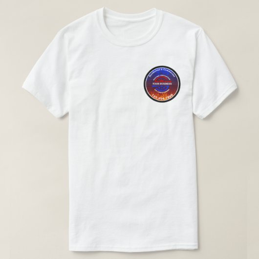HVAC暖房・空調ライトTシャツ Tシャツ (デザイン正面)