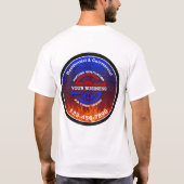 HVAC暖房・空調ライトTシャツ Tシャツ (裏面)