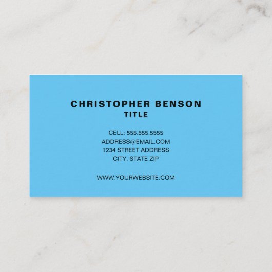 HVAC標準、3.5インチx 2.0インチ名刺 名刺 (裏面)