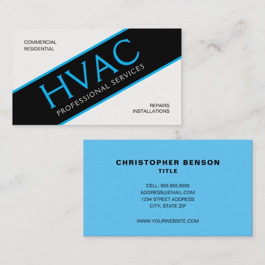 HVAC標準、3.5インチx 2.0インチ名刺 名刺 (正面/裏面)
