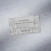 HVAC機械給排水衛生設備カスタム マグネット名刺 (インサイチュ)