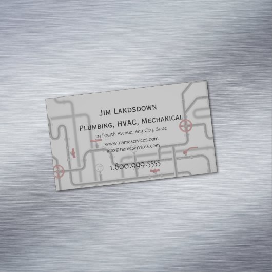 HVAC機械給排水衛生設備カスタム マグネット名刺 (インサイチュ)