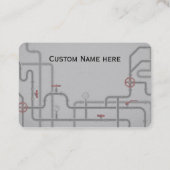 HVAC機械給排水衛生設備カスタム 名刺 (裏面)