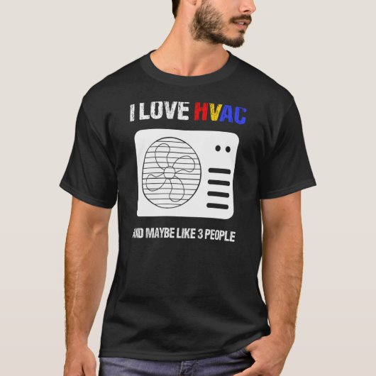 HVAC皮肉HVAC技術HVAC技術者 Tシャツ (正面)