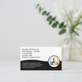 HVAC空調サービス 名刺 (スタンド正面)