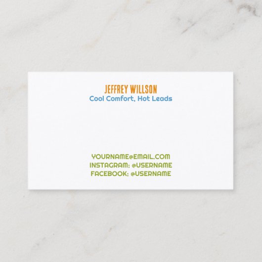 HVAC空調 名刺 (裏面)