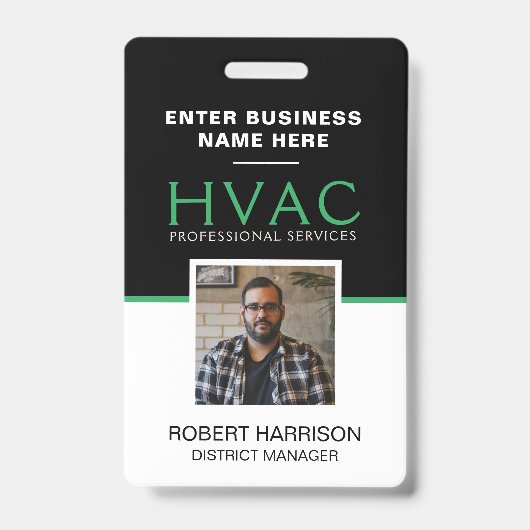 HVAC 社員 バッジ (正面)