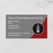 HVAC Air Conditioningビジネスモダンカード 名刺 (正面)