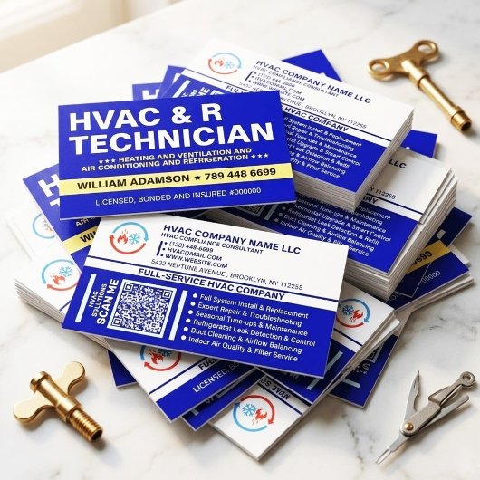 HVAC And Refrigeration Services | Technician 名刺