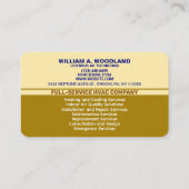 HVAC Company Logo, Slogans & Qr Code | Luxury Gold 名刺 (裏面)