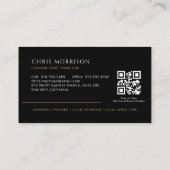 HVAC Company Technician QR Code 名刺 (裏面)