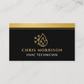 HVAC Company Technician QR Code 名刺 (正面)