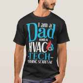 HVAC Dad   Father HVAC Worker HVAC Tech Tシャツ (正面)
