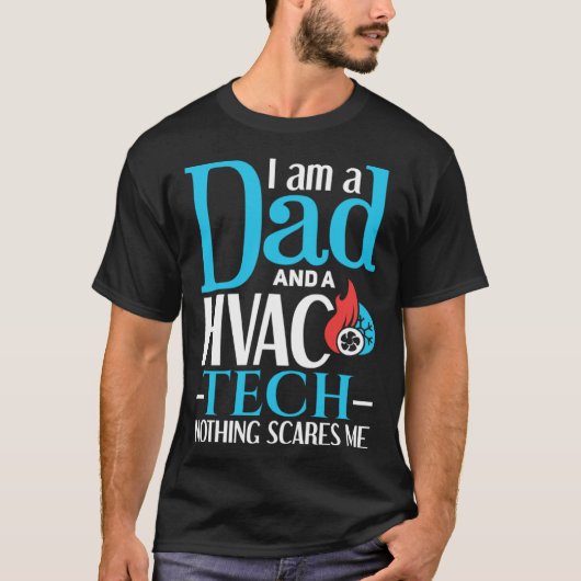 HVAC Dad   Father HVAC Worker HVAC Tech Tシャツ (正面)