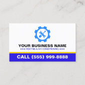 HVAC Heating Air Conditioning | Professional HVAC 名刺 (正面)