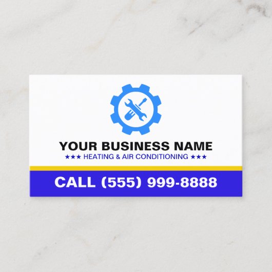 HVAC Heating Air Conditioning | Professional HVAC 名刺 (正面)