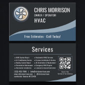 HVAC Heating & Air Conditioning QR Code 名刺