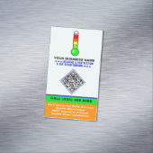 HVAC Heating & Air Conditioning | QR Code & Logo マグネット名刺 (インサイチュ)