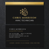 HVAC Heating Cooling AC Heat Service Tech 名刺