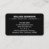 HVAC Heating, Ventilation & Air Conditioning - Pro 名刺 (裏面)