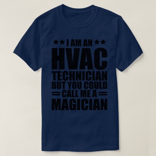 HVAC IはHVAC技術者だが、私に電話して Tシャツ (デザイン正面)