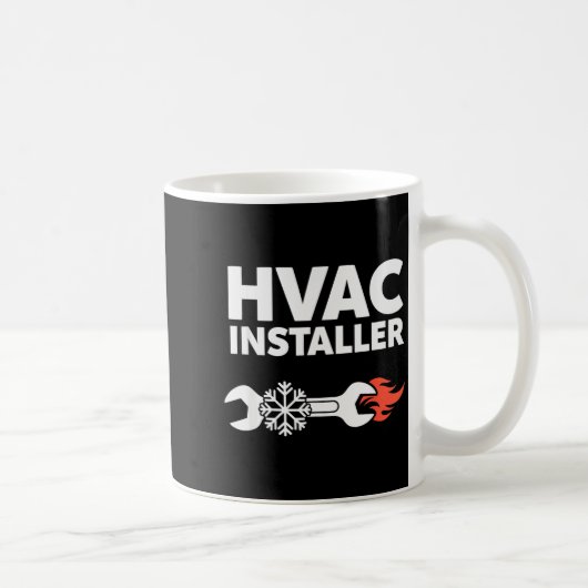 Hvac Installer Funny Hvac Tech Technician Father D コーヒーマグカップ (右)
