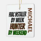 HVAC Installer Loves狩りカスタム セラミックオーナメント (左)
