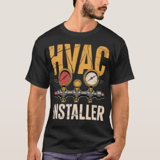 Hvac Installer Technician Uniform Heating And Coll Tシャツ