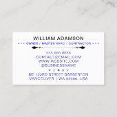 HVAC Logo & QR Code | Heating & Air Conditioning 名刺 (裏面)