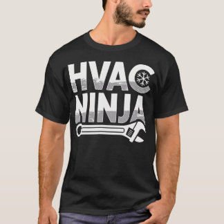 Hvac Ninja アパレル プロフェッショナル マスター エアコン Tシャツ
