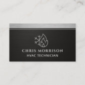 HVAC QR Code Heating Cooling Specialist  名刺 (正面)