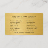 HVAC Repair & Installation 名刺 (裏面)
