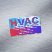 HVAC Service (Heating, Cooling, Air Conditioning) マグネット名刺 (インサイチュ)