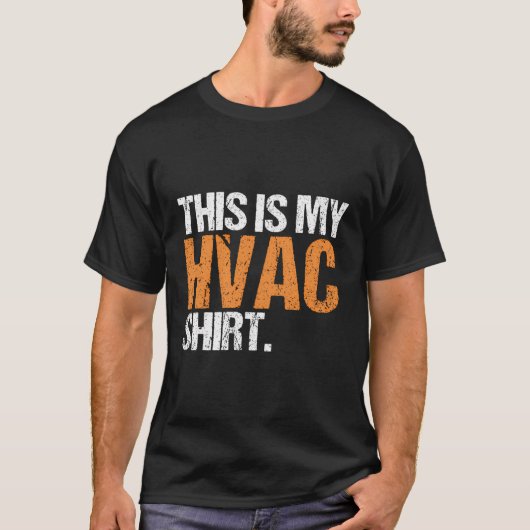 Hvac Techインストーラー空調私のHv Tシャツ (正面)