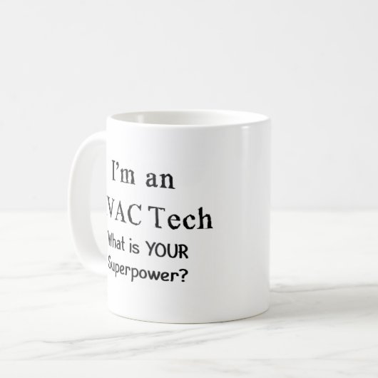 hvac tech コーヒーマグカップ (正面左)