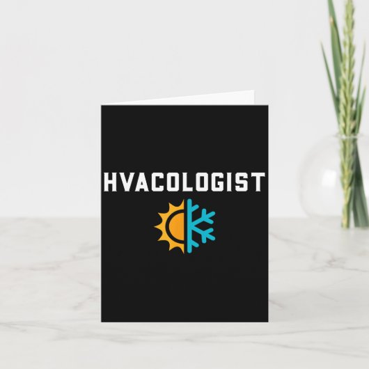 Hvac Tech Gift Shirts Co. - Hvac おもしろい Tech Engin カード (正面)